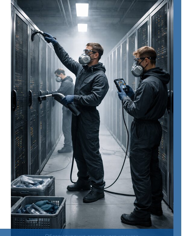 Обеспыливание серверной комнаты в Уссурийске от 4640 р. | ВЫСОТНИК-Сср