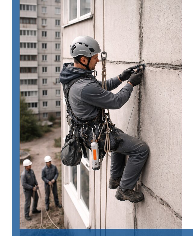 Обследование межпанельных швов и герметизация в Уссурийске