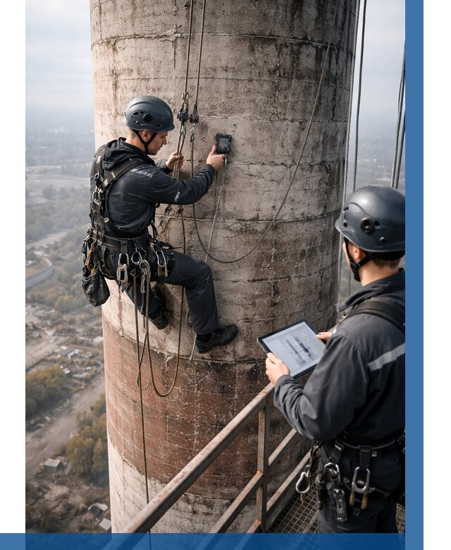 Обследование дымовой трубы в Уссурийске от 8248 р. | ВЫСОТНИК-Сср