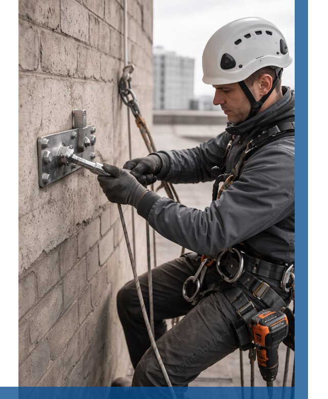 Установка анкерных точек в Уссурийске от 3609 р. | ВЫСОТНИК-Сср